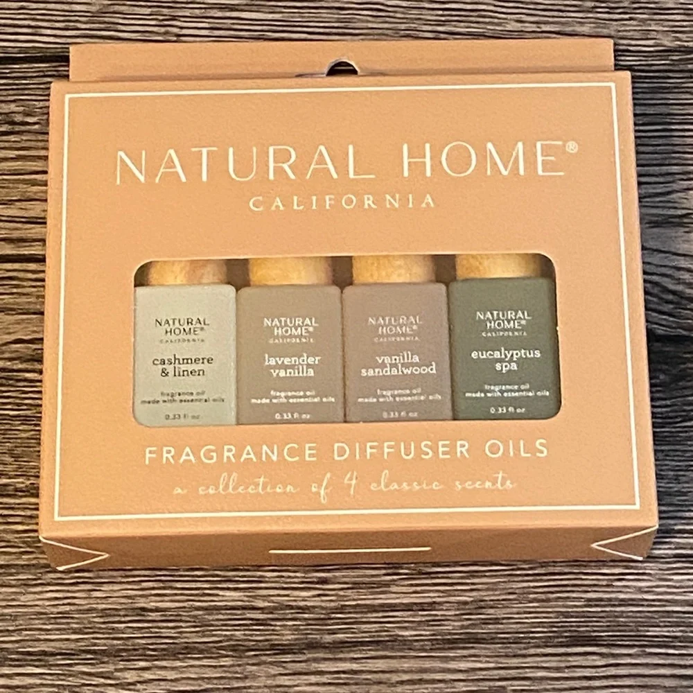 Natural Home California Fragrance Diffuser Oils 4 Pack